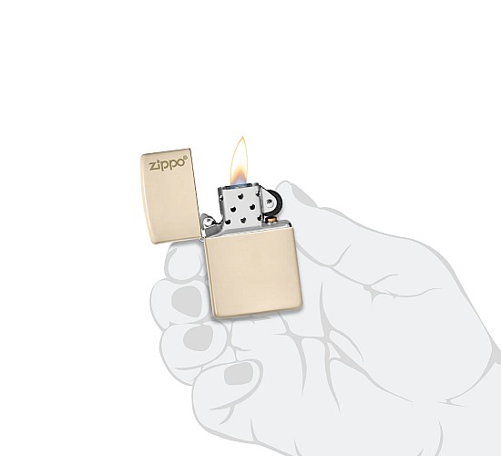 Zippo sand with logo