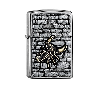 Zippo Scorpion on the wall