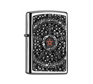 Zippo Skull pentagram