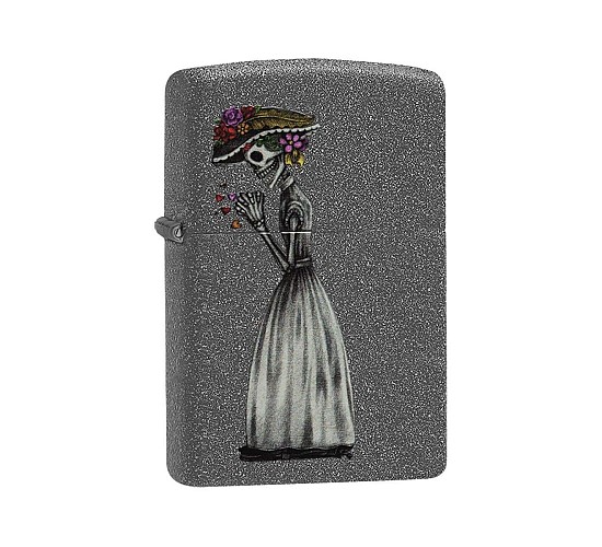 Zippo skull woman says yes