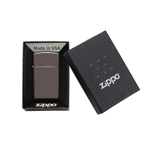 Doosje met de Black Ice  Slim van Zippo