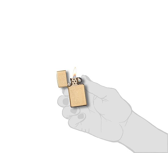 Zippo slim brass venetian