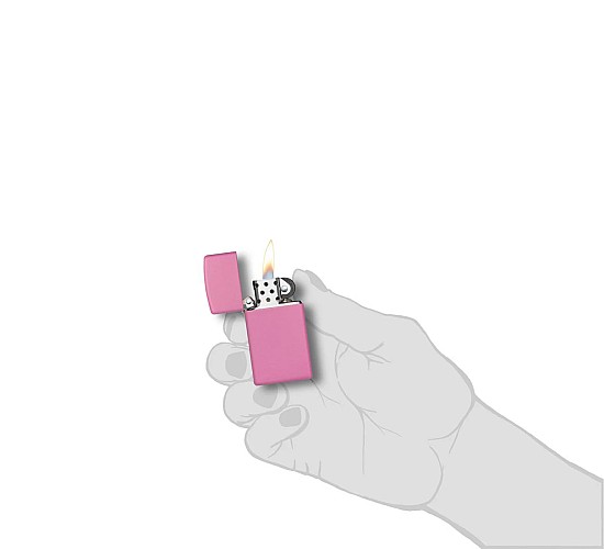 Zippo slim matte pink