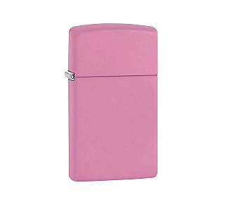Zippo roze matte aansteker in slim basismodel met zachte matte afwerking