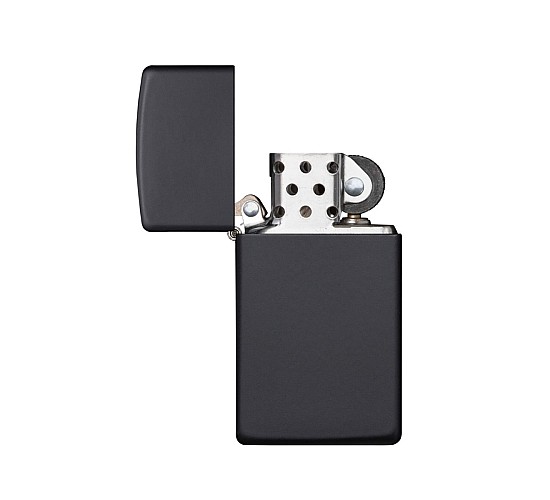 Zippo slim zwart open