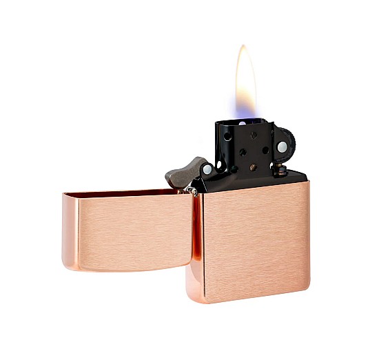 Zippo solid copper case black plated steel insert