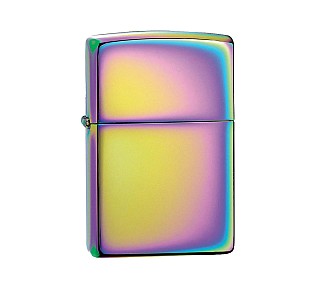 Zippo Spectrum regular aansteker met gepolijste afwerking in regenboogkleuren
