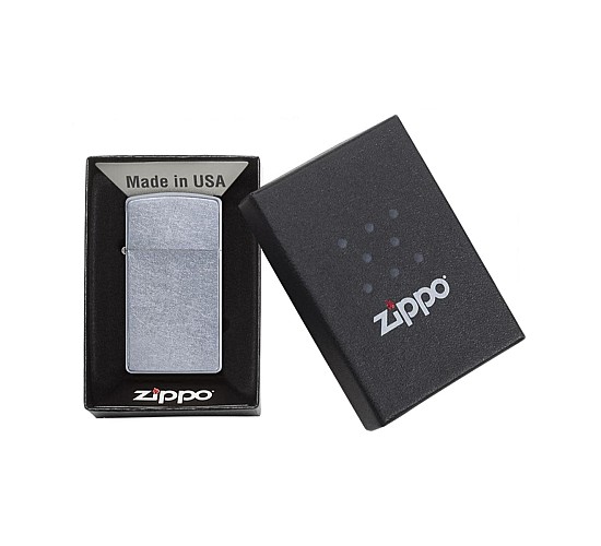 Doosje met de Street chrome (slim) van Zippo