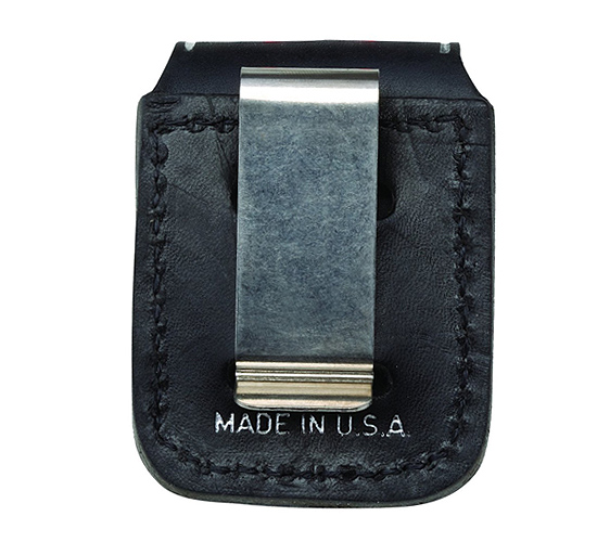 Zippo tasje clip zwart broekriem