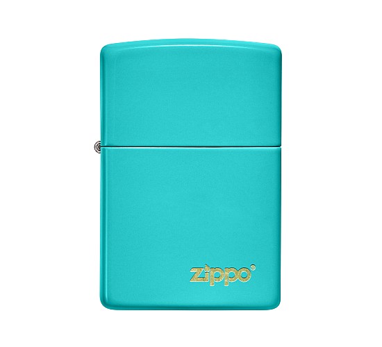 Zippo turquoise with logo