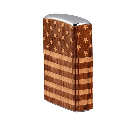 Zippo usa flag woodchuck hoek