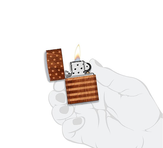 Zippo usa woodchuck wrap