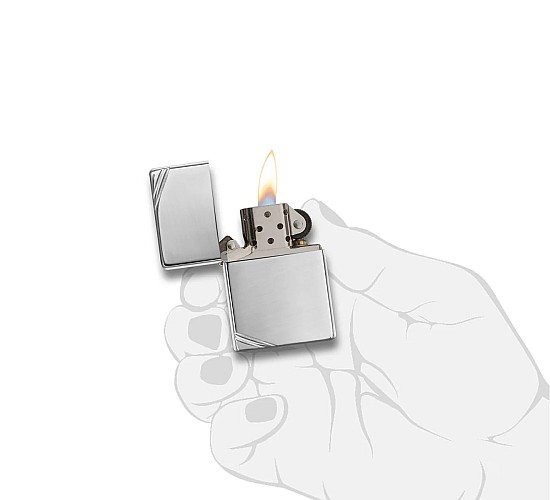 Zippo vintage chrome high polish