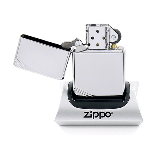 Zippo vintage chrome high polished open