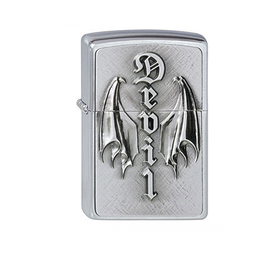 Zippo wing of devil emblem