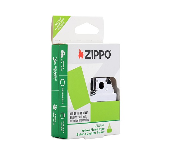 Zippo yellow flame pipe lighter insert package