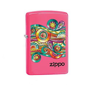 Zippo zentangle (Neon pink)