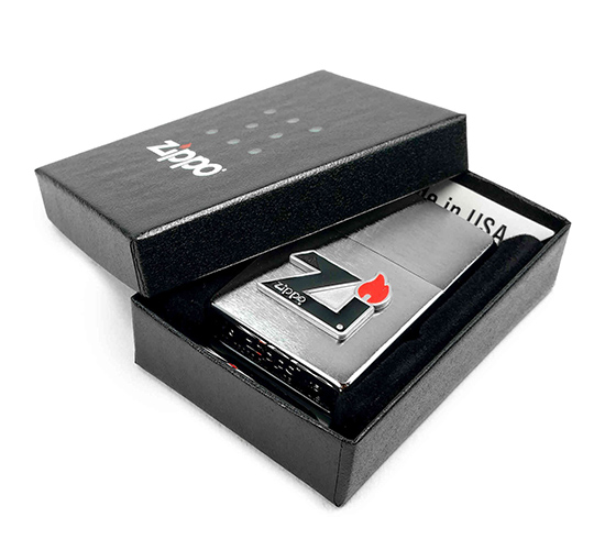 Zippo 60000831 chrome Zi flame embleem