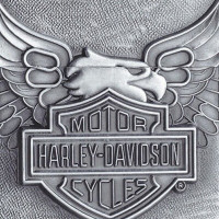 Harley Davidson embleem eagle op chrome zippo