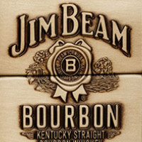 Bronzen Zippo met Jim Beam logo