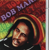 Reggae-kleuren zippo met Bob Marley